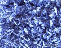 Scarf bobble mesh denim blue