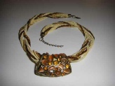 Amber stone pendant
