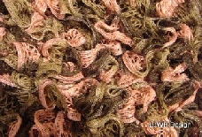 Scarf metallic edge mesh pink brown blend