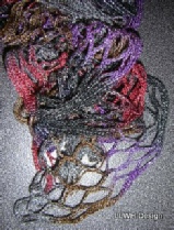 Scarf metallic mesh detail multi blend