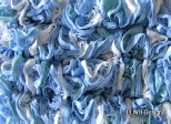 Scarf mesh knit blue pastel mix
