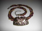 Mauve stone pendant
