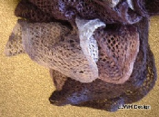 Scarf fine mesh detail purple blend