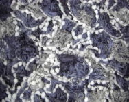 Scarf bobble mesh purple/grey