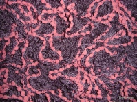 Scarf bobble mesh claret