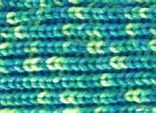 Scarf brioche knit green blend