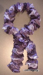 Scarf fine mesh purple blend