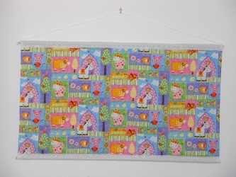 Baby nursery wallhanging Happy Farm Collage