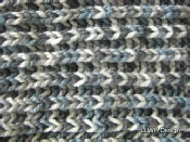 Scarf brioche knit blue blend