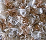 Scarf big mesh beige blend