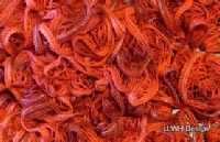 Scarf metallic edge mesh red blend